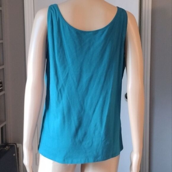 Eileen Fisher Set of Two Women's Size Large Organic Cotton and Silk Tank Tops - Picture 3 of 13